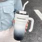 40oz Insulated Tumbler with Handle & Straw | Leakproof Travel Mug | Hot & Cold Stainless Steel Cup