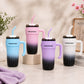 40oz Insulated Tumbler with Handle & Straw | Leakproof Travel Mug | Hot & Cold Stainless Steel Cup